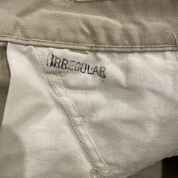 Vintage Carhartt Loose Fit Cargo Khaki Cream Light Tan 33x34 - Picture 9 of 11